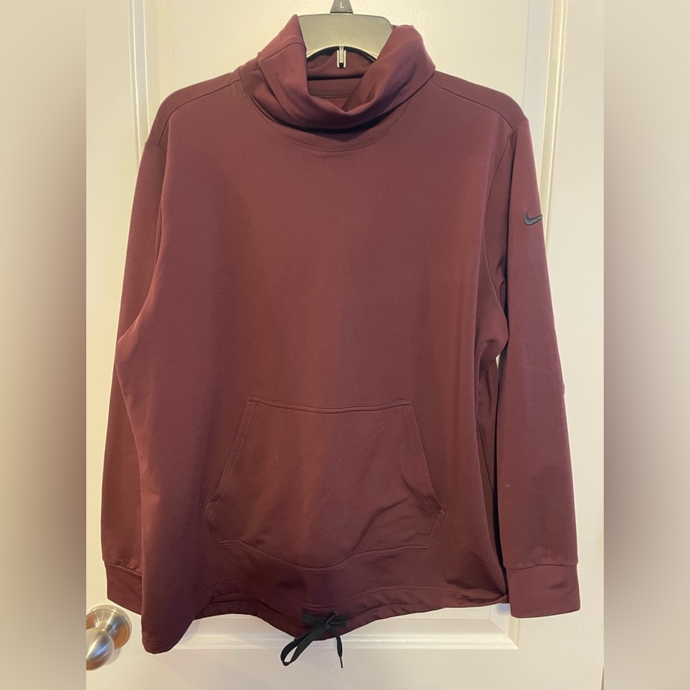 Nike Men's Burgundy Turtleneck Sweater